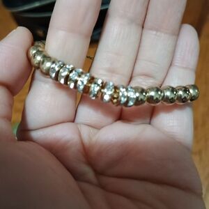 New SWAROVSKI CRYSTAL GLD BRACELET